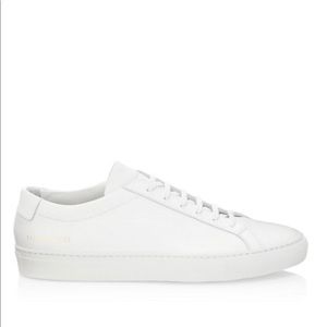 New white original Achilles leather low-top common projects